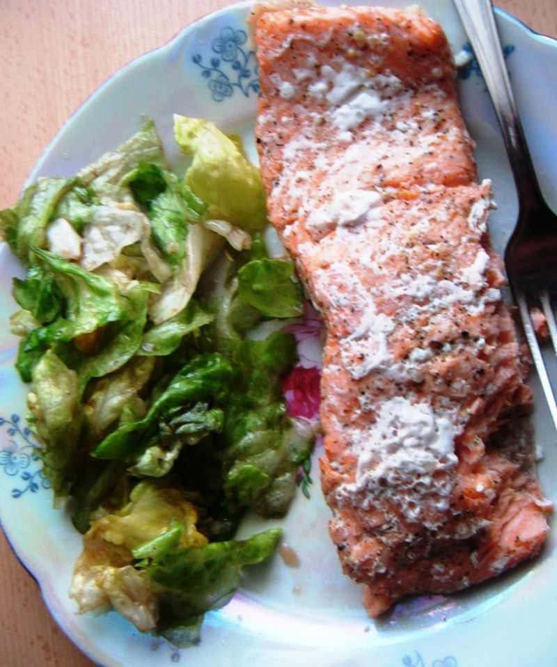 Lekki łosoś w sosie cytrynowo- pomarańczowym