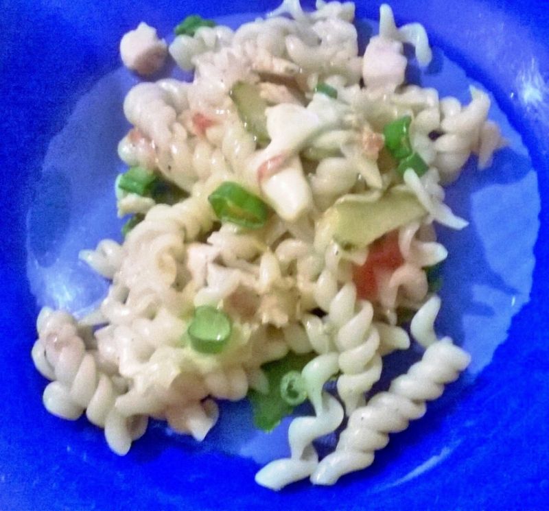 Lekki makaron ze szczypiorkiem Lekki makaron ze szczypiorkiem