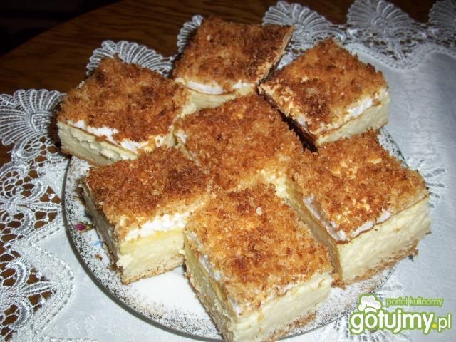 Lekki sernik pod pierzynką Lekki sernik pod pierzynką