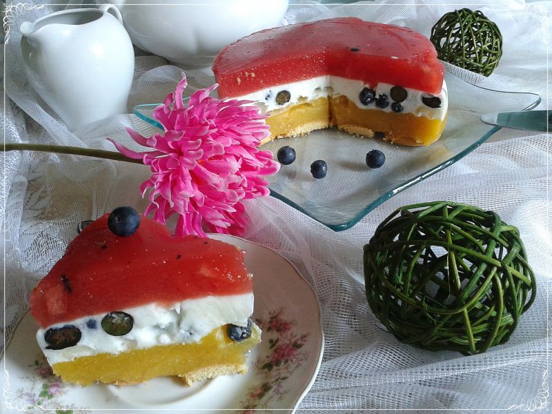 Lekki torcik owocowo-jogurtowy Lekki torcik owocowo-jogurtowy