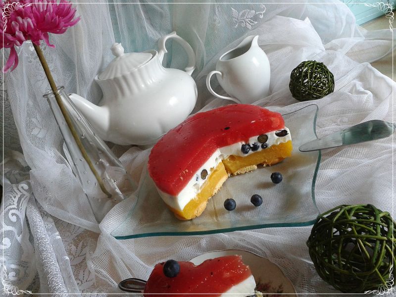 Lekki torcik owocowo-jogurtowy Lekki torcik owocowo-jogurtowy