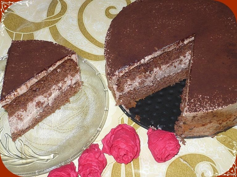 Lekki torcik straciatella