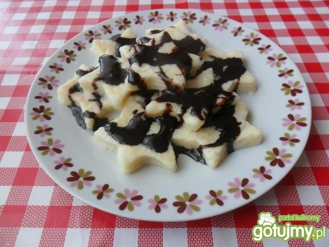 Leniwe pierogi z czekoladą 