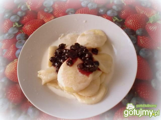Leniwe pierogi z konfiturą