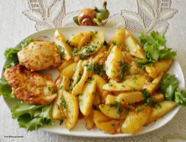 ,,Leniwy” Gyros kurczakowy :