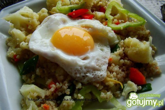 Letnia kasza z warzywami 