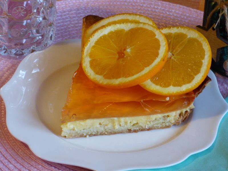 Letnia tarta pomarańczowa