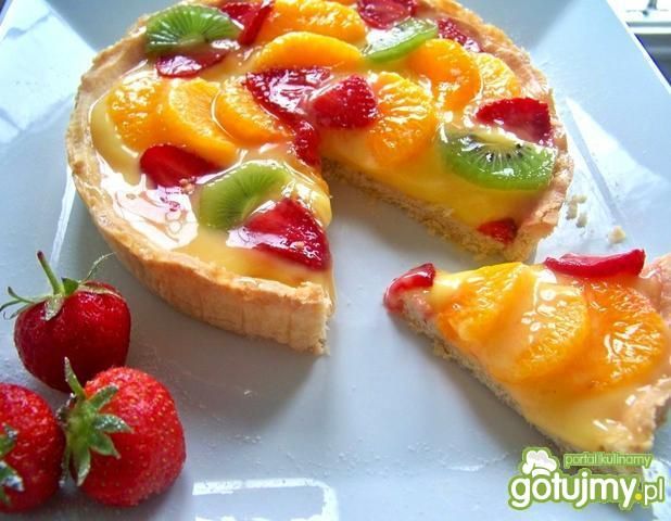 Letnia tarta z owocami  Letnia tarta z owocami