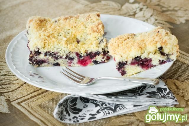 Letnie ciasto jagodowe z kruszonką