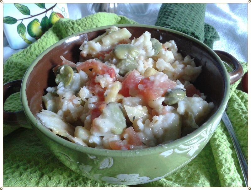 Letnie risotto z warzywami