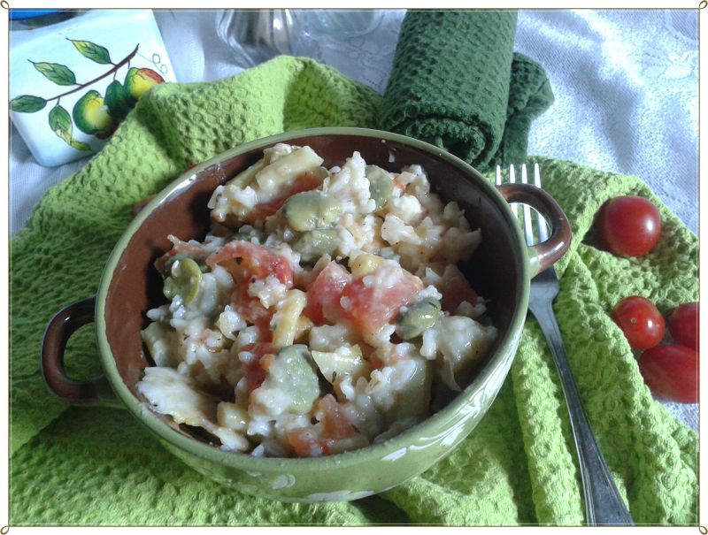 Letnie risotto z warzywami