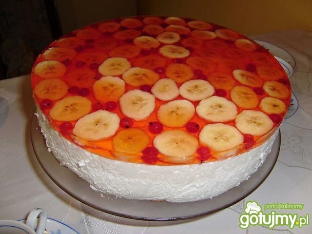 Letnik torcik serowy z galaretką Letnik torcik serowy z galaretką