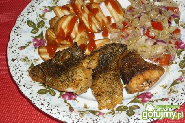 Lin w koperku smażony we frytkownicy