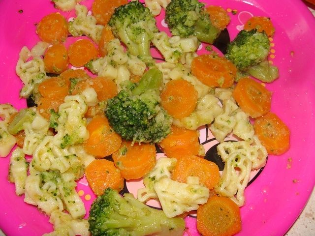 Literki z warzywami dla dzieci