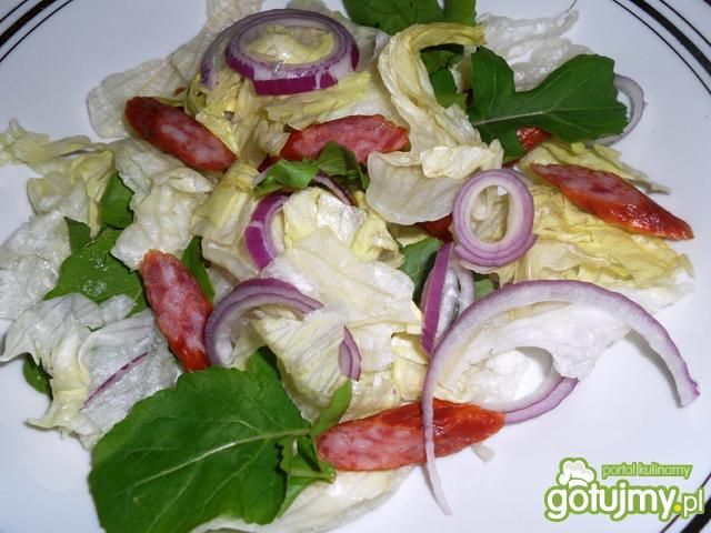 Lodowa z kabanosem i rukolą Lodowa z kabanosem i rukolą