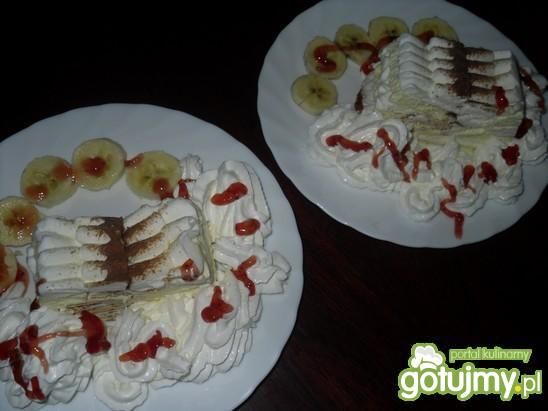 Lodowy deser z bananami Lodowy deser z bananami