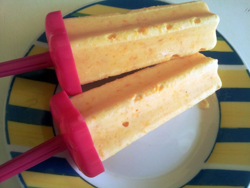 Lody batatowe ze śmietaną.