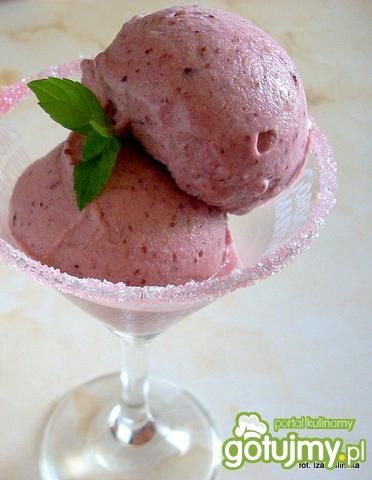 Lody jagodowo - bananowe  Lody jagodowo - bananowe