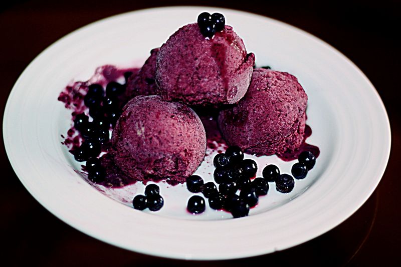 Lody jagodowo czekoladowe