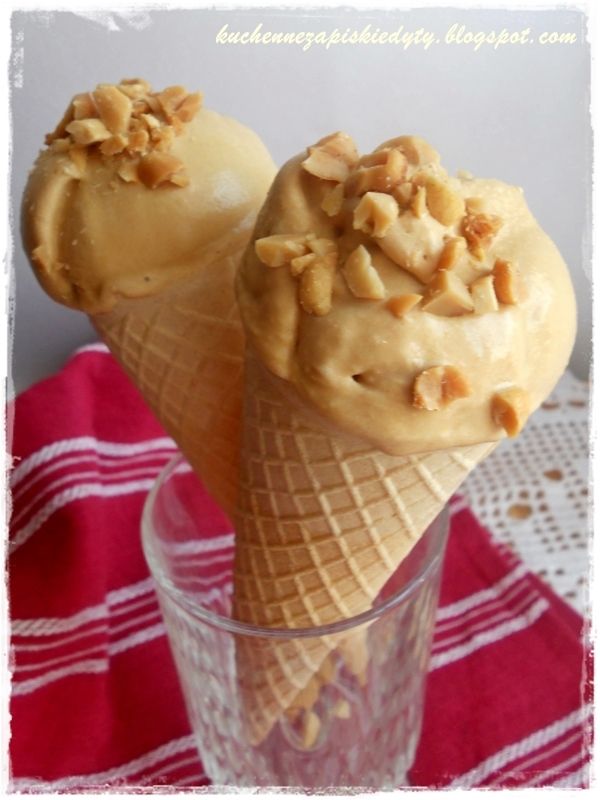 Lody kajmakowe z maszynki