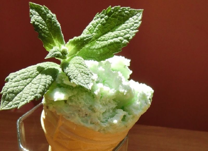 Lody miętowe bez jajek i bez maszynki Lody miętowe bez jajek i bez maszynki