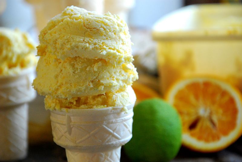 Lody pomarańczowe Lody pomarańczowe