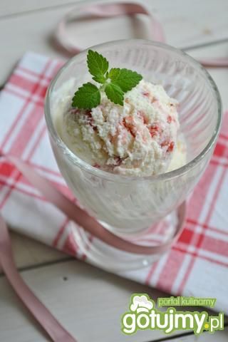 Lody rabarbarowo - truskawkowe