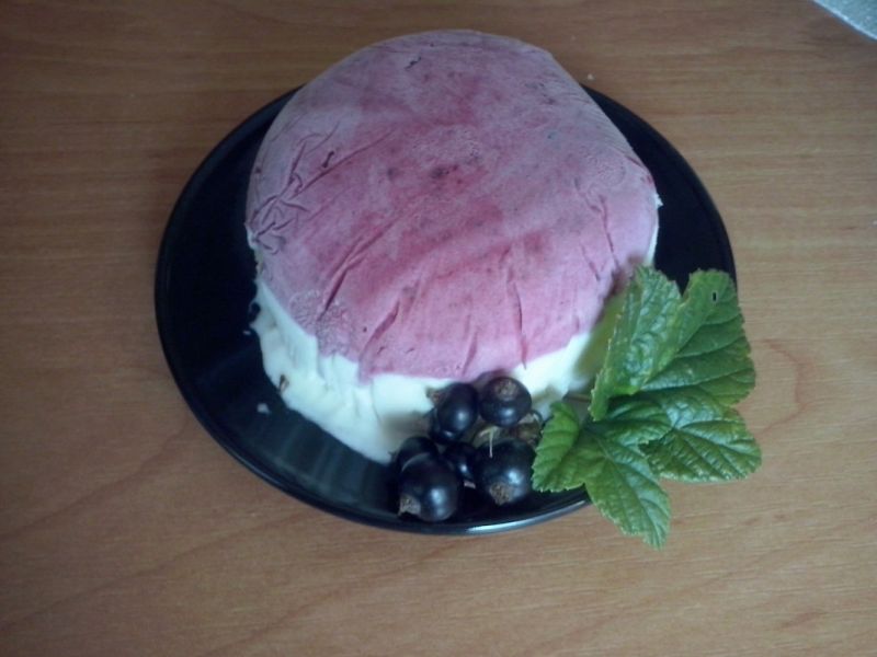 Lody śmietankowo porzeczkowe