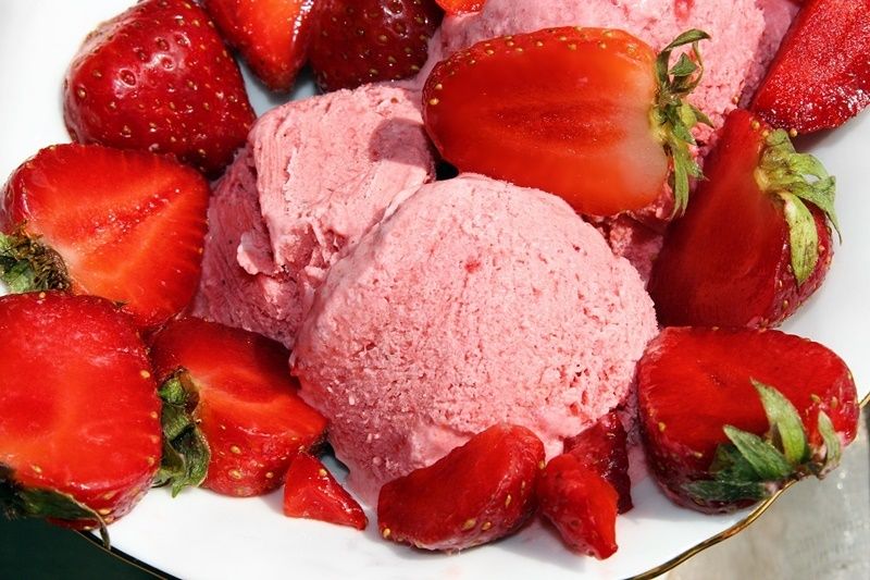 Lody truskawkowe z mascarpone 