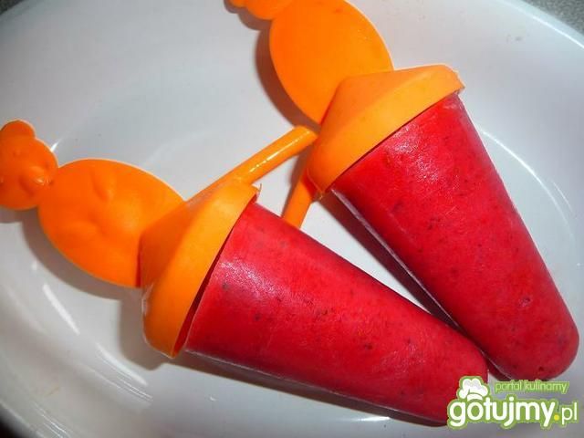 Lody truskawkowe z miętą Lody truskawkowe z miętą