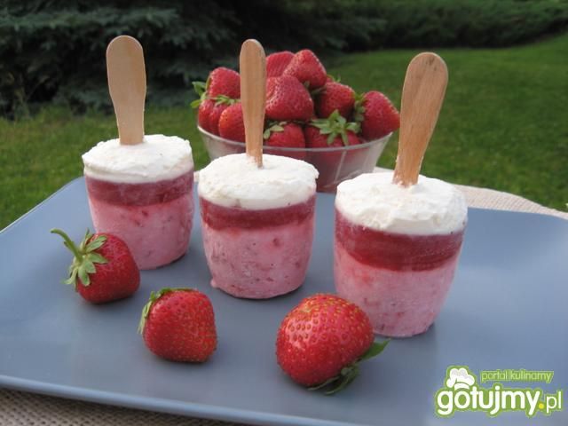 Lody truskawkowo-czekoladowe Lody truskawkowo-czekoladowe