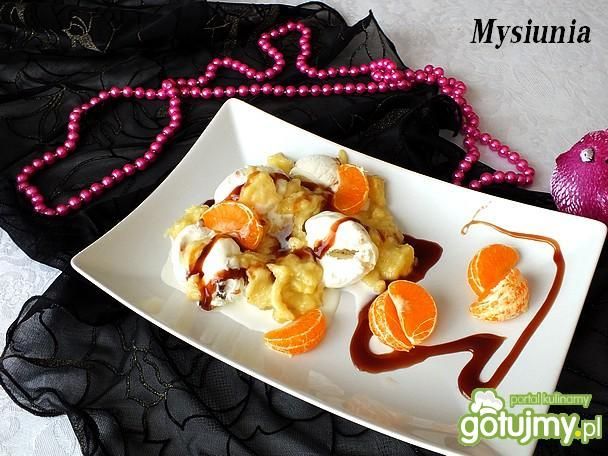 Lody w gorącym sosie z bananów Lody w gorącym sosie z bananów