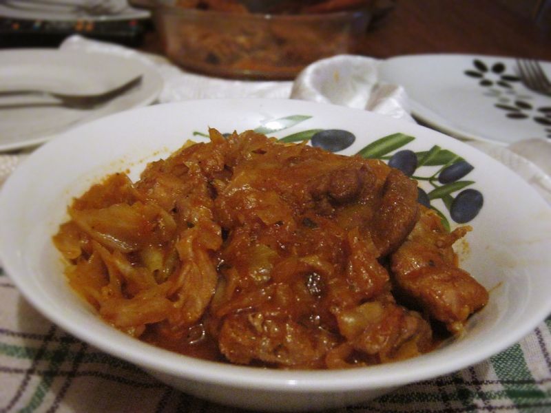 Łopatka duszona w kapuście Łopatka duszona w kapuście