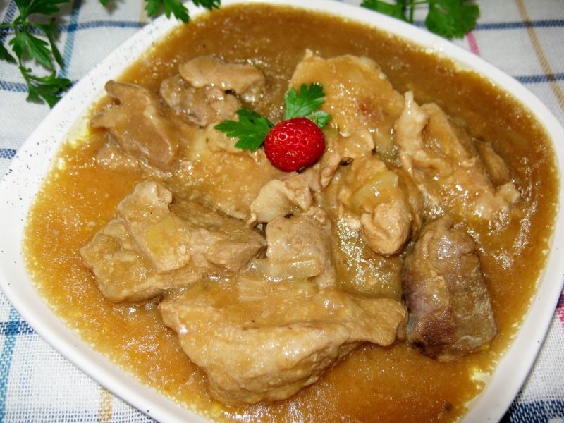 Łopatka na cebulowo