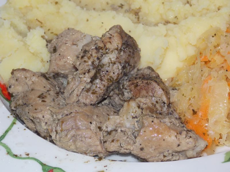 Łopatka w sosie własnym