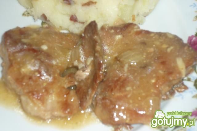 Łopatka wieprzowa w sosie musztardowym Łopatka wieprzowa w sosie musztardowym