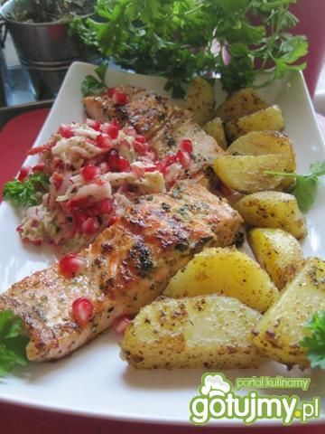 Łosoś grillowany w potrójnej marynacie Łosoś grillowany w potrójnej marynacie