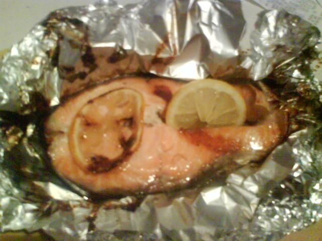 Łosoś pieczony w folii