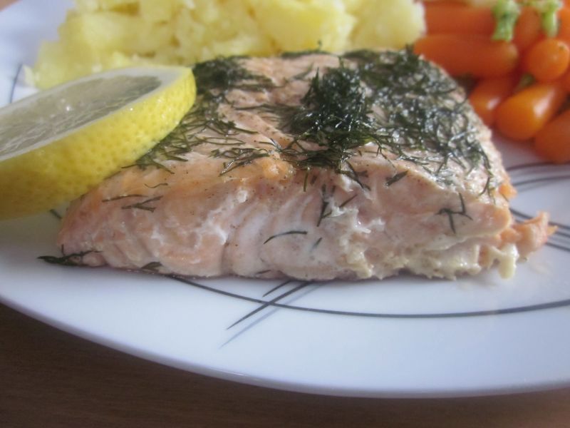 Łosoś pieczony w folii