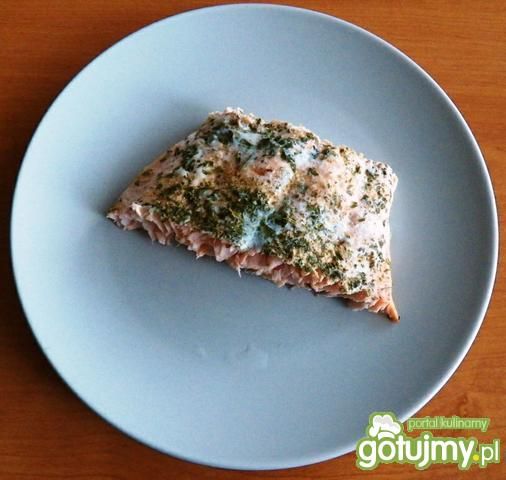 Łosoś pieczony z białym pieprzem