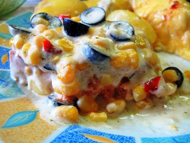 Łosoś pod serową pierzynką