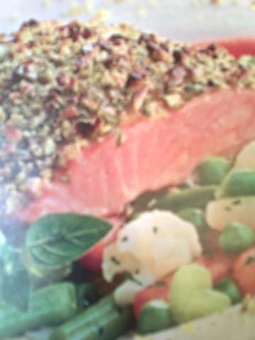 Łosoś w pistacjach Łosoś w pistacjach