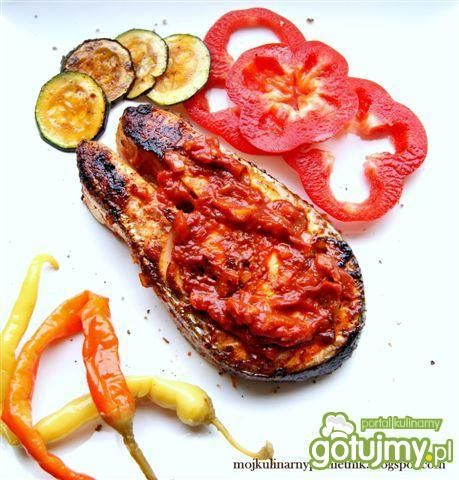 Łosoś w sosie barbecue Łosoś w sosie barbecue