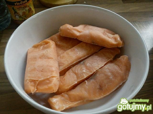 Łosoś w sosie koperkowym 2