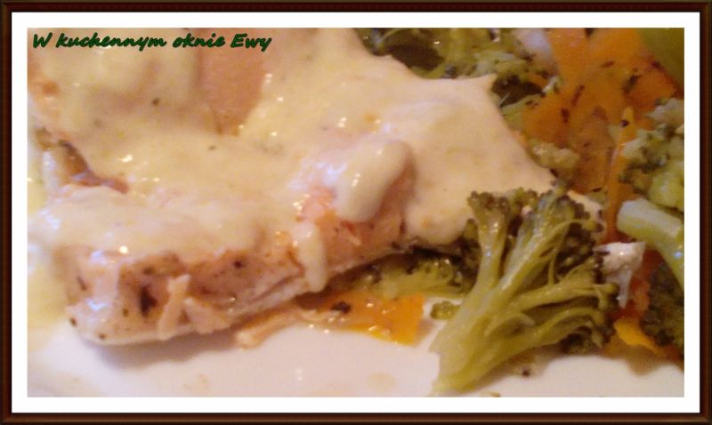 Łosoś  w sosie porowo - cytrynowym Łosoś  w sosie porowo - cytrynowym