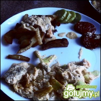 Łosoś w sosie śmietankowym