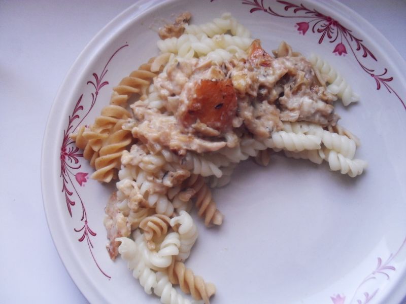 Łosoś w sosie śmietankowym