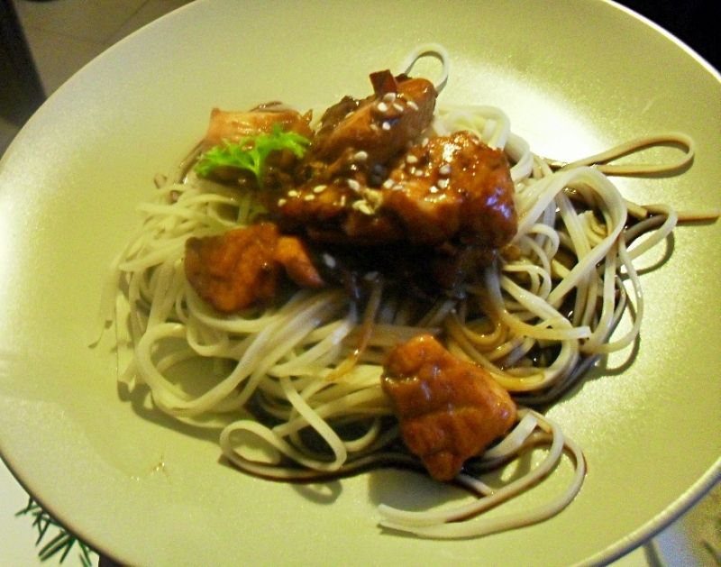 Łosoś w sosie teriyaki