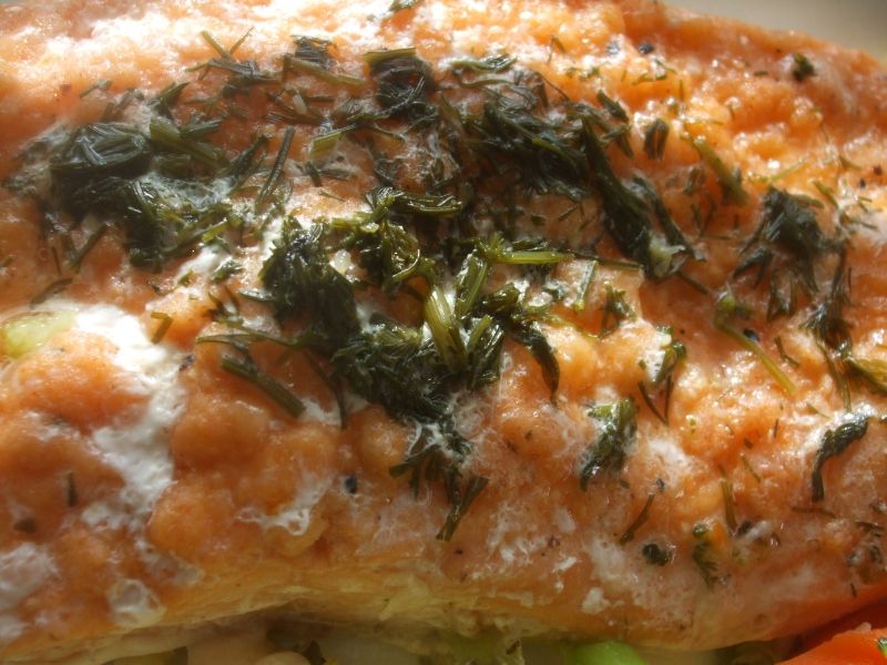 Łosoś z parowaru Łosoś z parowaru