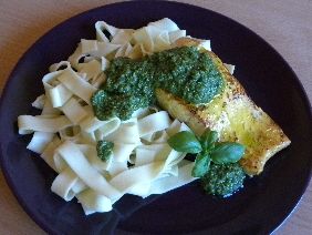 Łosoś z pesto Łosoś z pesto